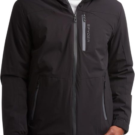 Spyder Men's Active Jacket - Lightweight Performance Insulated Water-Resistant Windbreaker Jacket for Men (Sizes: S-XL)